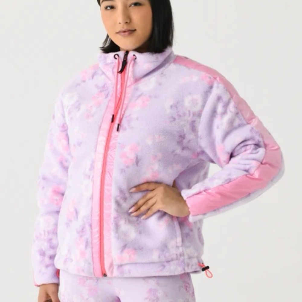NWT Bogner X LoveShackFancy Ninetta 2 Midlayer Jacket hibiscus- S